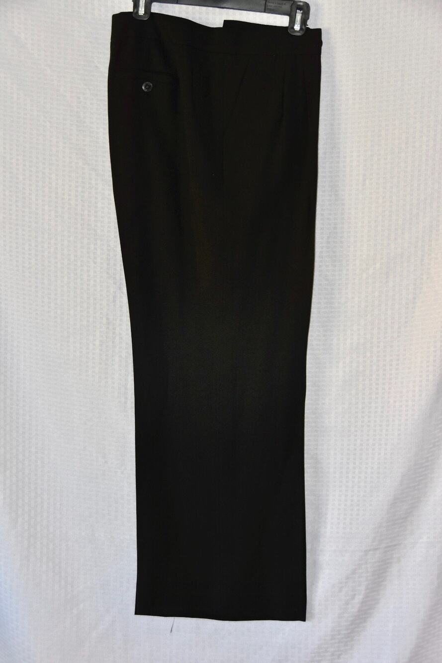 Magaschoni Pleated Linen Trousers Wide Leg Pants